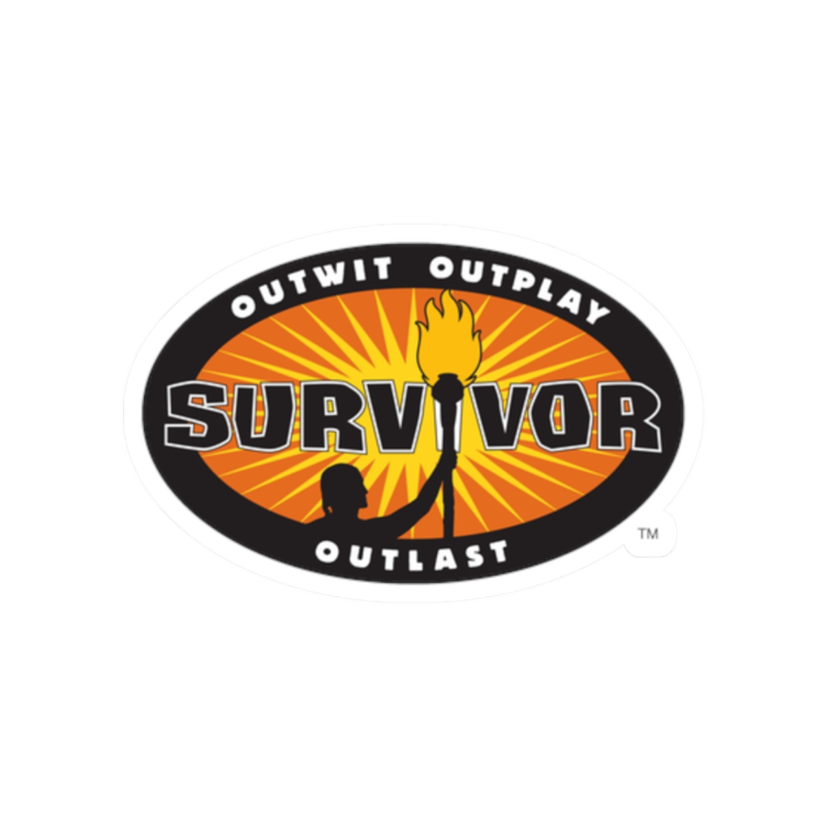 Survivor Torch Logo Sticker | Kiss-Cut Sticker  | Survivor Merch - alternate angle 3, merchandise